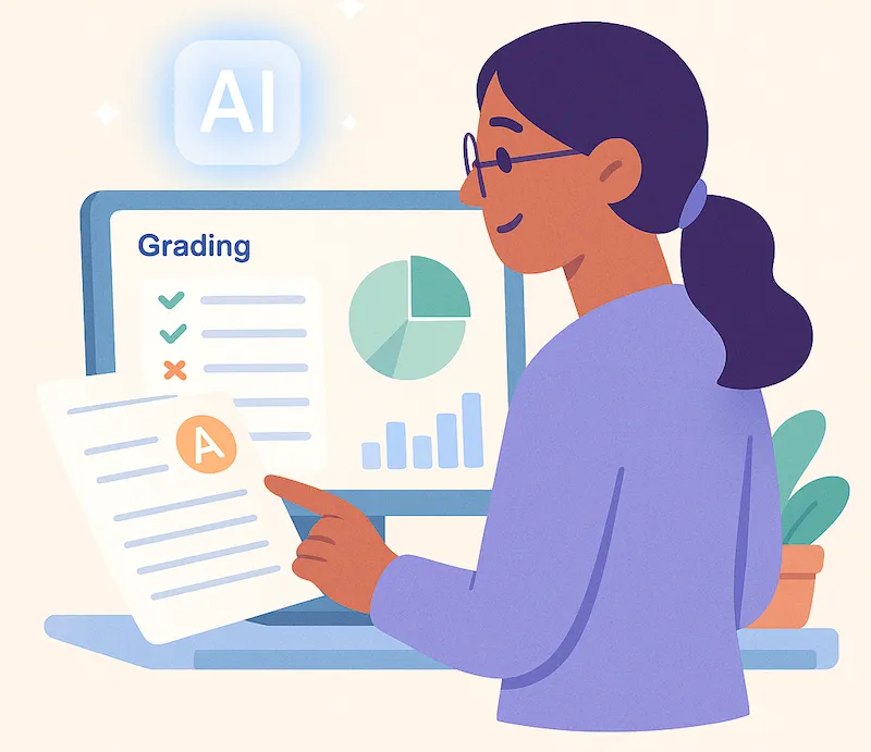 Grading dashboard with analytics